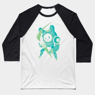 Bunny Bot - Soft Sea Baseball T-Shirt